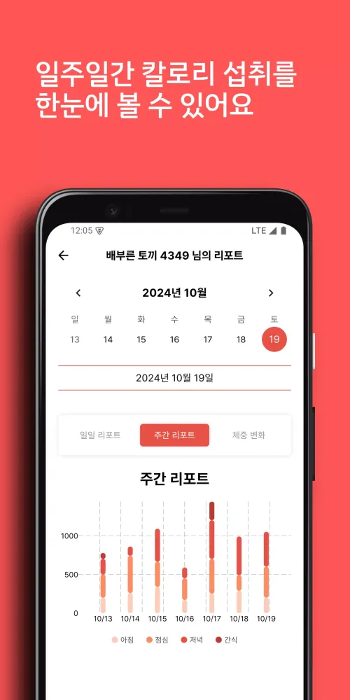 우다다–식단 기록, 다이어트 챌린지, AI 칼로리 계산 Screenshots