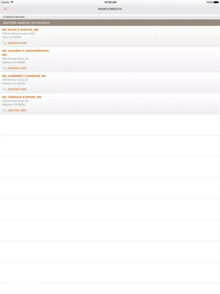 Capturas de pantalla de Doctors Hospital Manteca iPad 