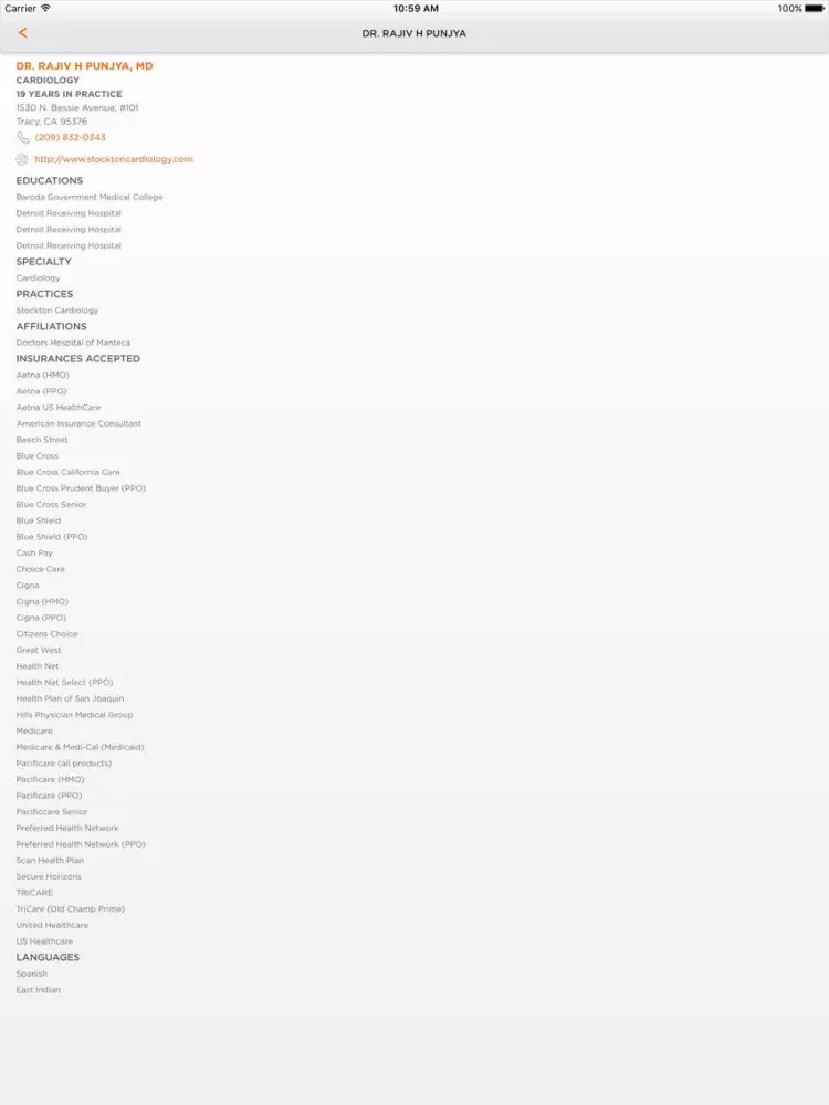 Capturas de pantalla de Doctors Hospital Manteca iPad 