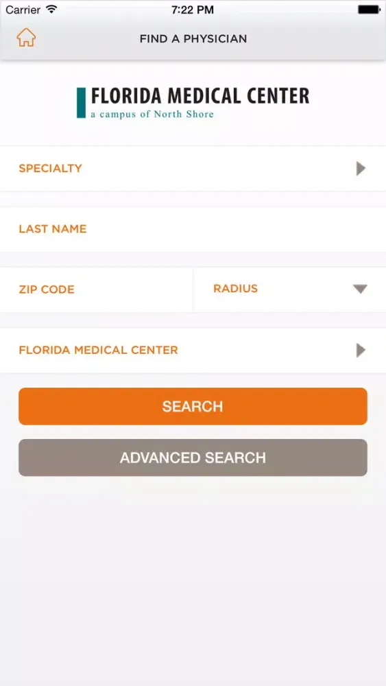 Tangkapan layar Florida Medical Center