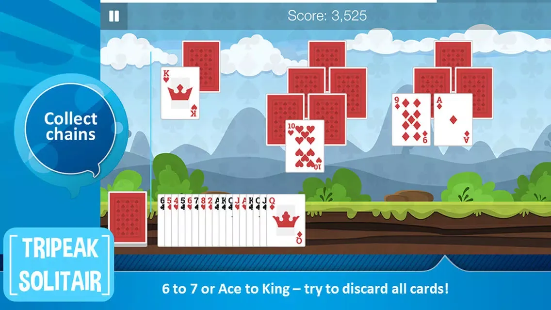 Скриншоты Tri-Peak Solitaire