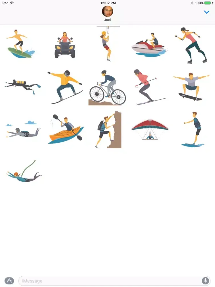 Capturas de pantalla de Extreme Sport - Sticker Pack iPad 