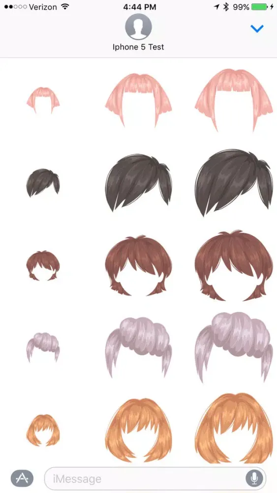 Zrzuty ekranu Hairstyles - Sticker Pack