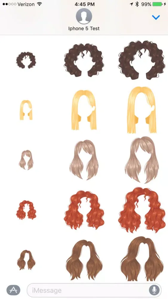 Zrzuty ekranu Hairstyles - Sticker Pack