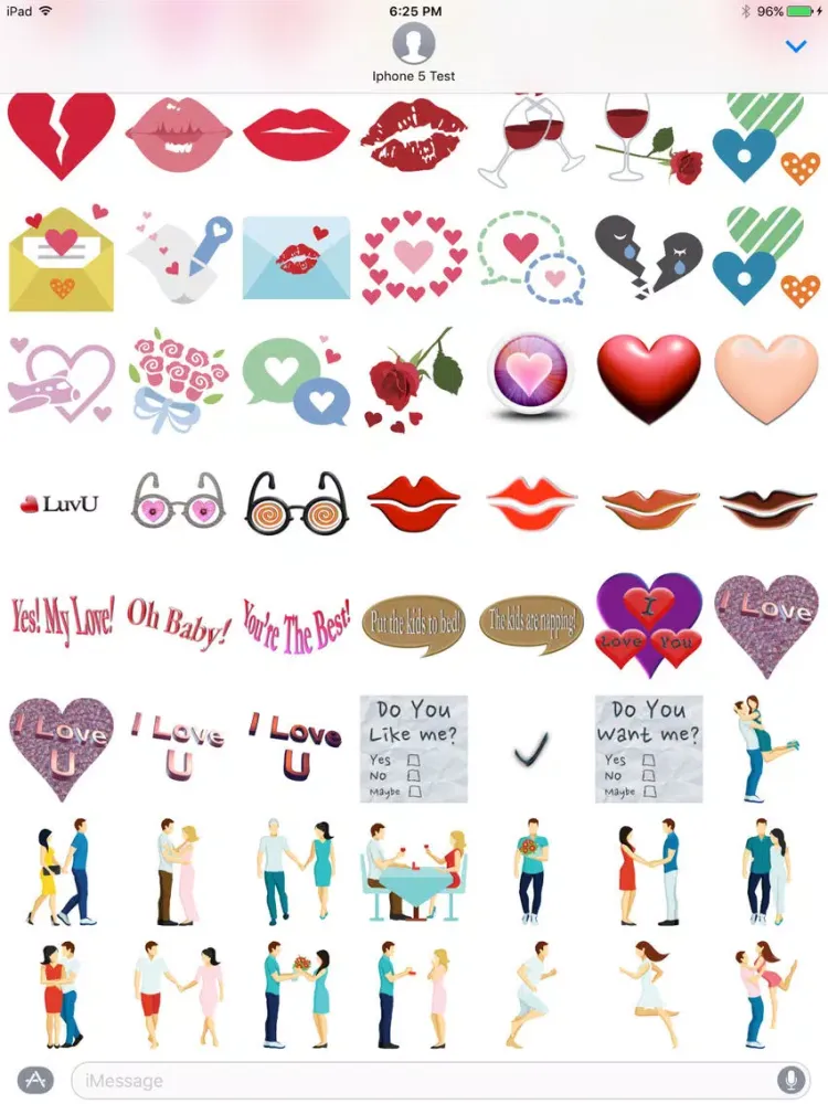 LuvU - Sticker Pack iPad  Screenshots