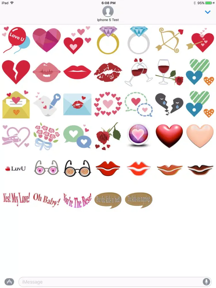 LuvU - Sticker Pack iPad  Screenshots