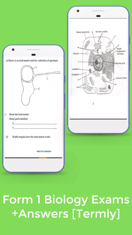 Screenshot di Biology Form 1 Exams + Answers