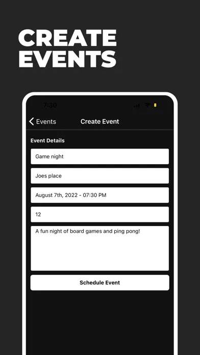 Captures d'écran de The List - Easy Event Planning