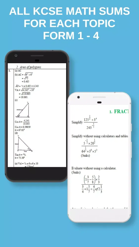 Math Topical Questions+Answers Screenshots