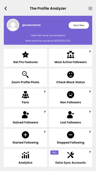 ภาพหน้าจอของ The Profile Analyzer