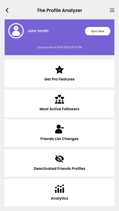 ภาพหน้าจอของ The Profile Analyzer