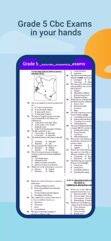 Grade 5 Social Studies Exams+A スクリーンショット