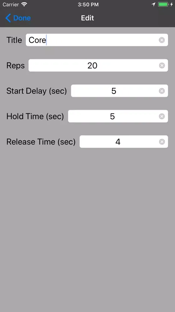 Hold Release スクリーンショット