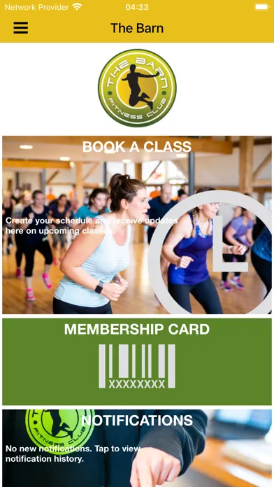 Capturas de tela do The Barn Fitness Club