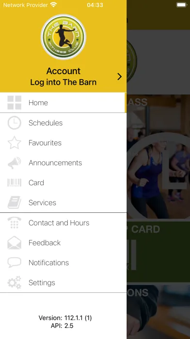 Capturas de tela do The Barn Fitness Club
