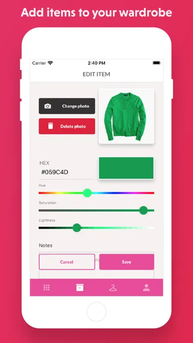 Zrzuty ekranu The 'drobe - Outfit Planner
