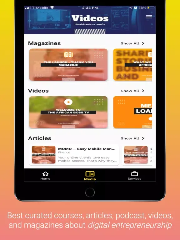 The African Boss iPad 应用截图