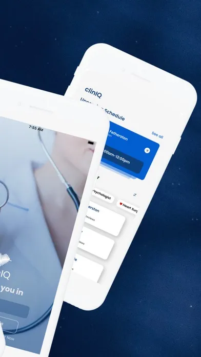 ภาพหน้าจอของ clinIQ Healthcare