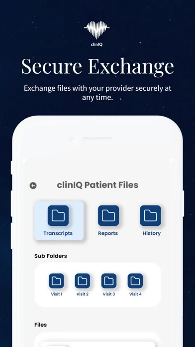 ภาพหน้าจอของ clinIQ Healthcare