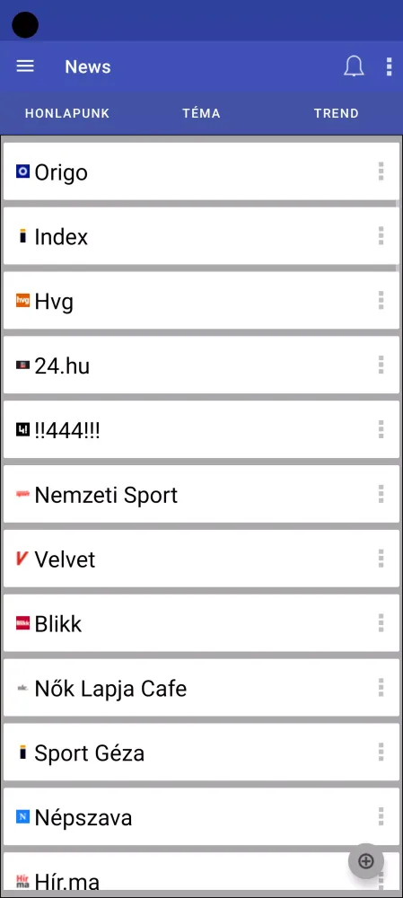 Tangkapan skrin Magyar Hírek