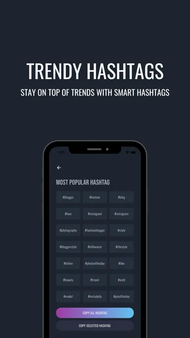 Hashtag AI Ekran Görüntüleri