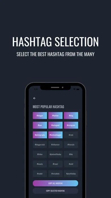 Hashtag AI Ekran Görüntüleri