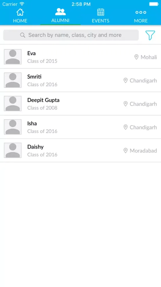 The Alumni App स्क्रीनशॉट