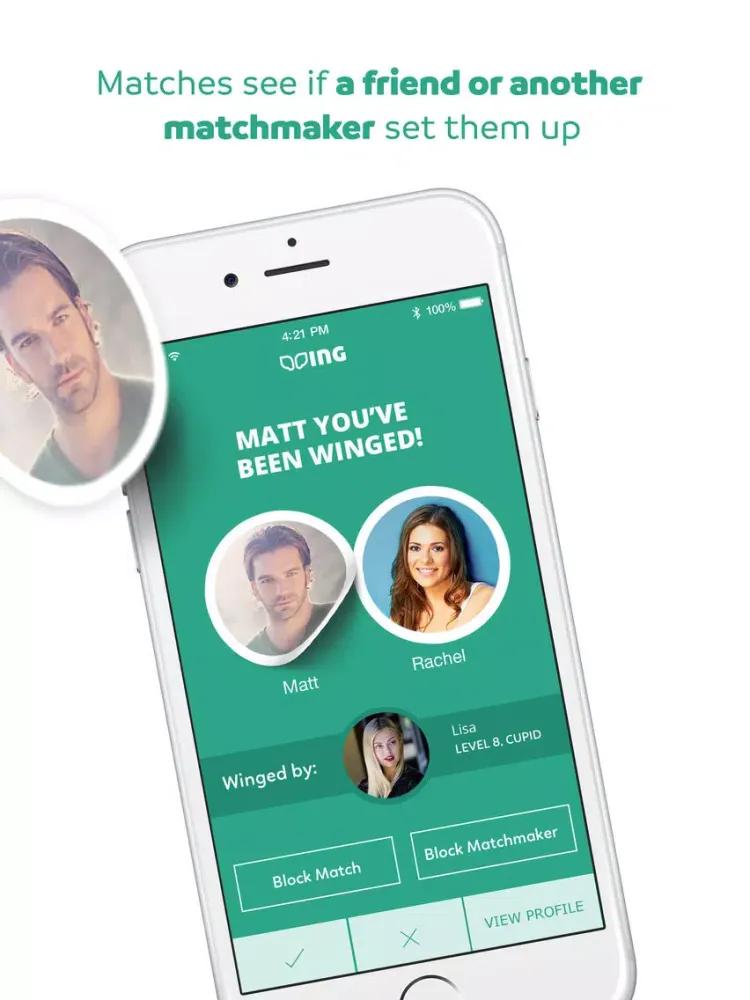 Wing App - Matchmaking Game iPad  سکرین شاٹس