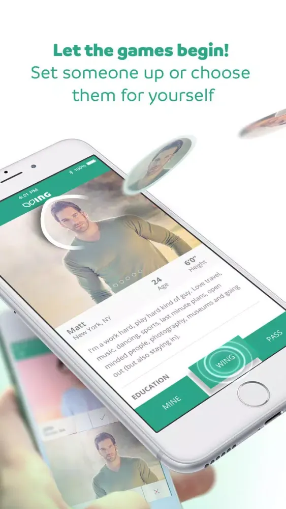 Wing App - Matchmaking Game سکرین شاٹس