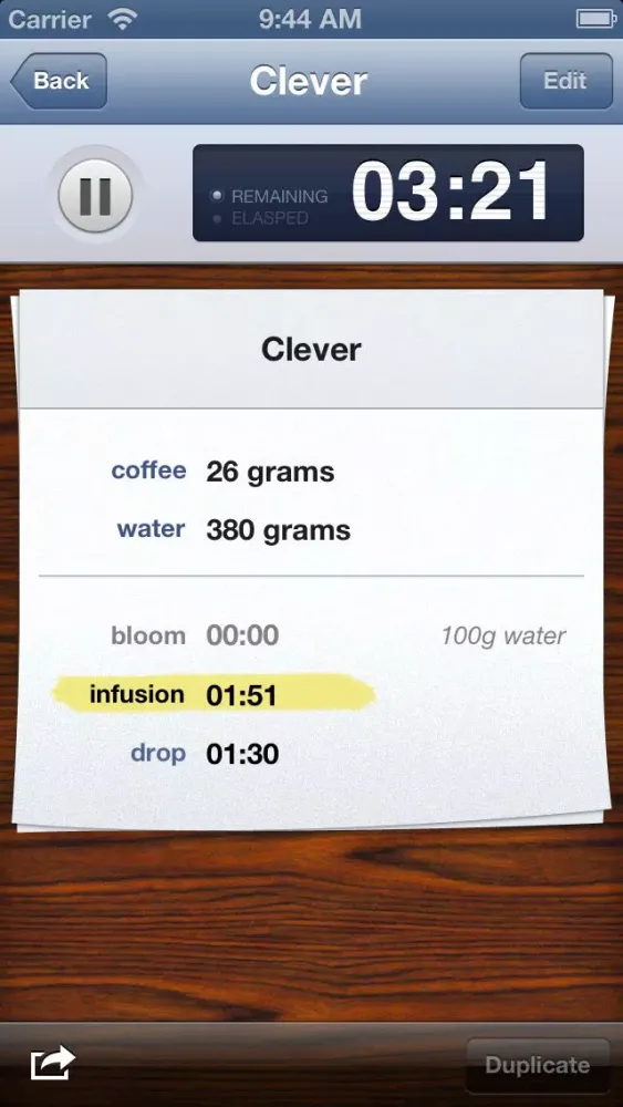 Bloom Coffee Timer Screenshots
