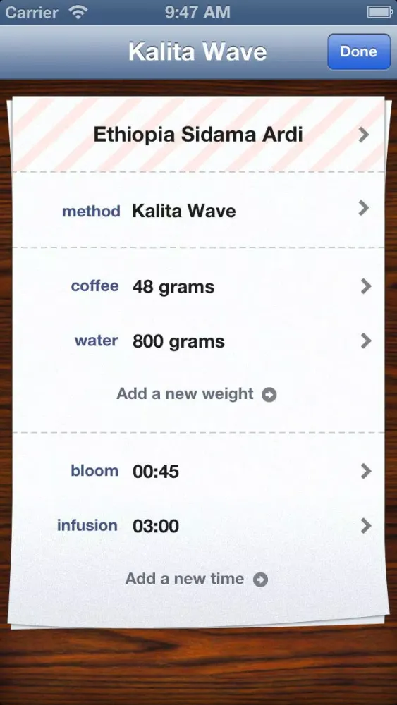 Bloom Coffee Timer Screenshots