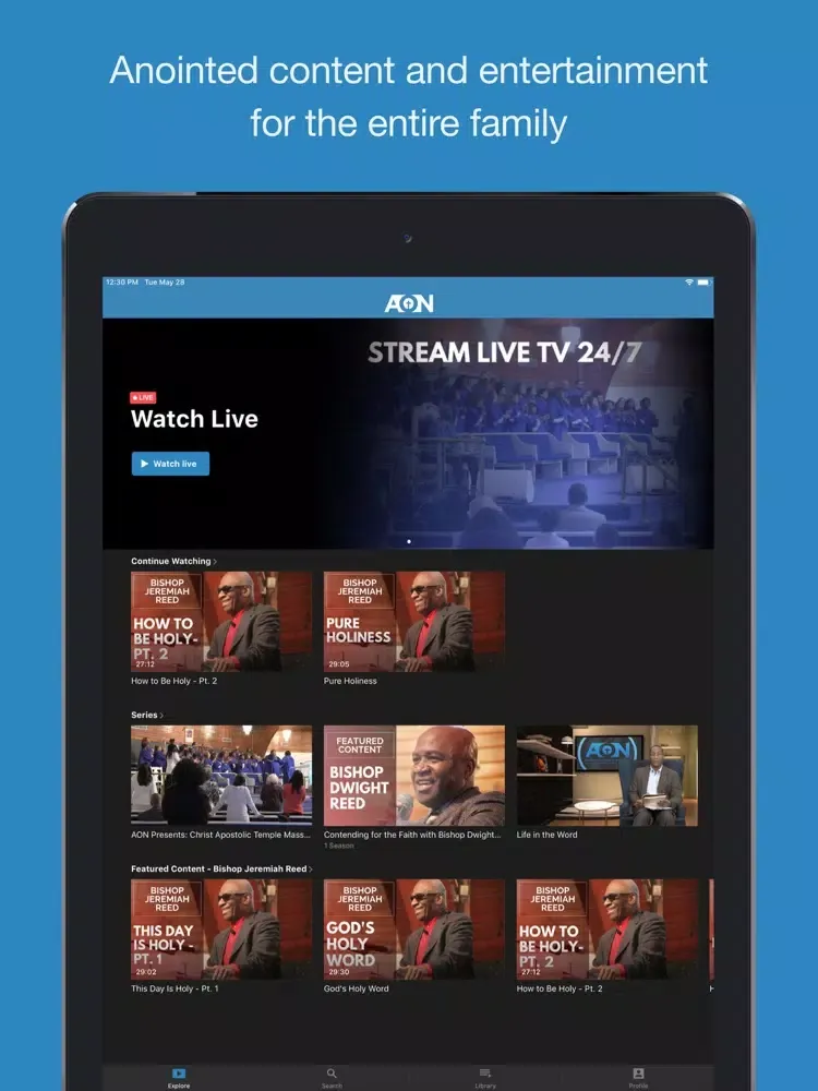 Apostolic Oneness Network iPad  Ekran Görüntüleri