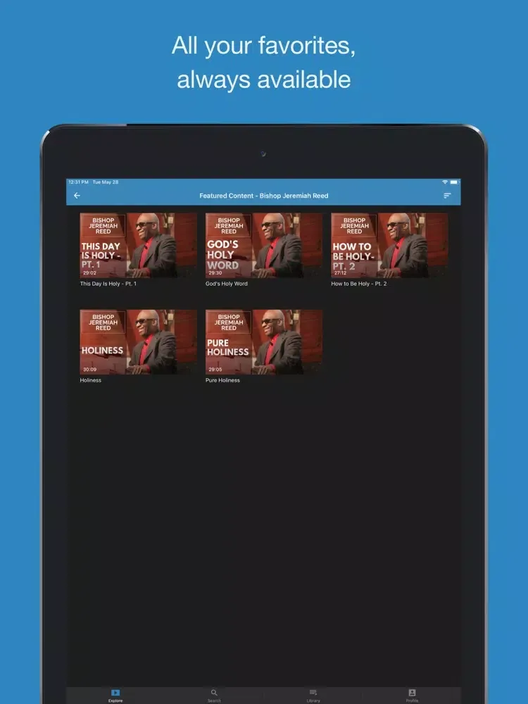 Apostolic Oneness Network iPad  Ekran Görüntüleri
