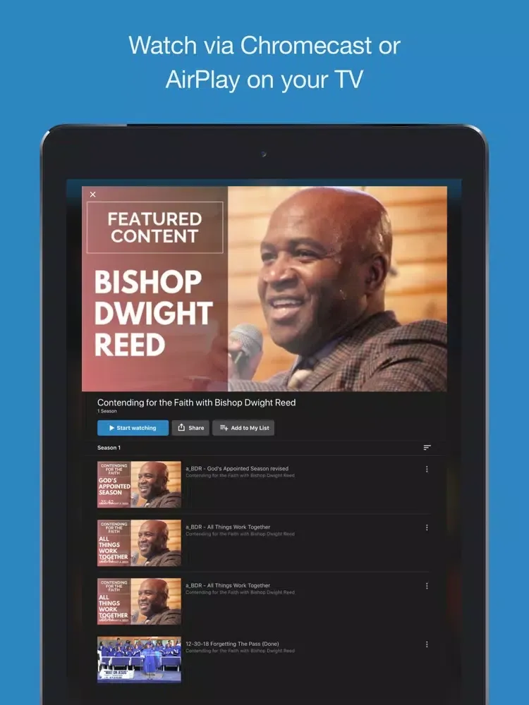 Apostolic Oneness Network iPad  Ekran Görüntüleri