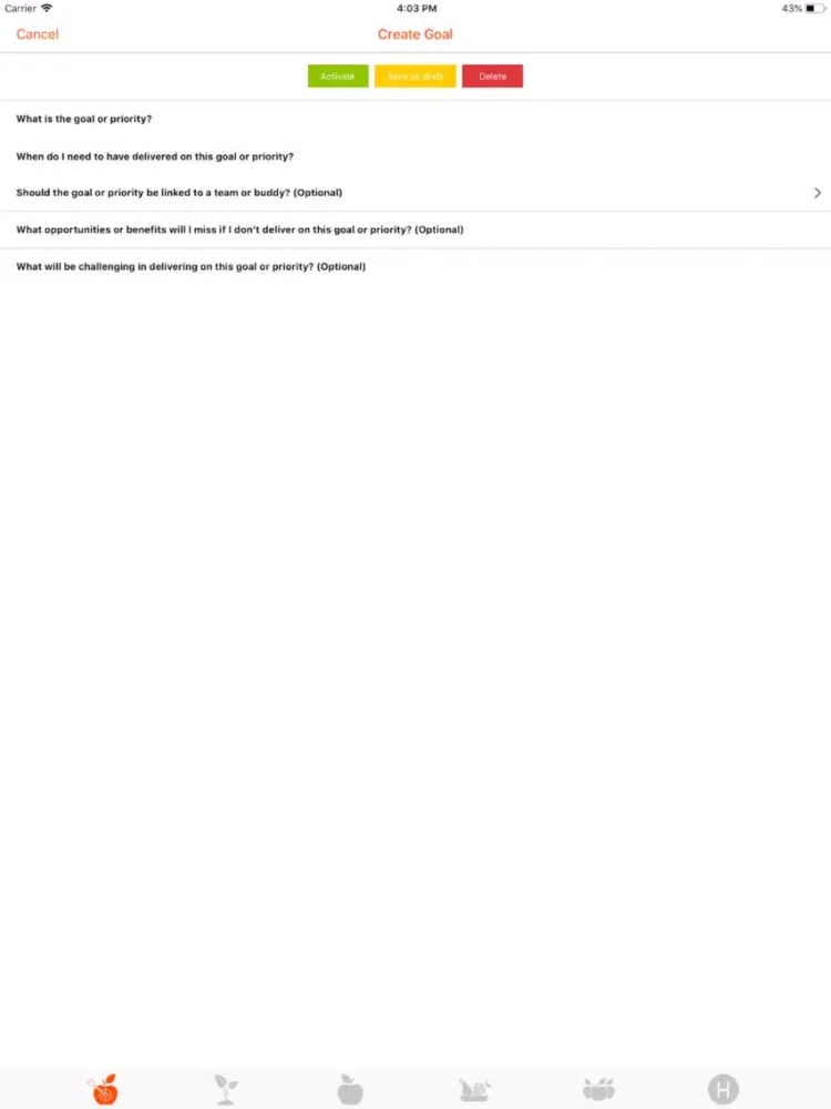 Zrzuty ekranu Deliberate Development iPad 