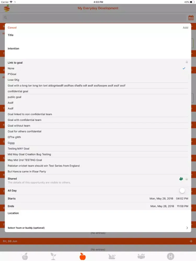 Zrzuty ekranu Deliberate Development iPad 