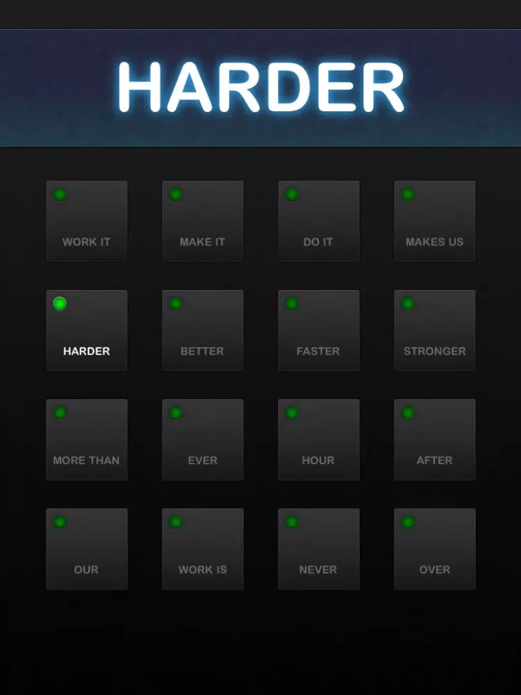 Harder Better Faster Stronger iPad  سکرین شاٹس