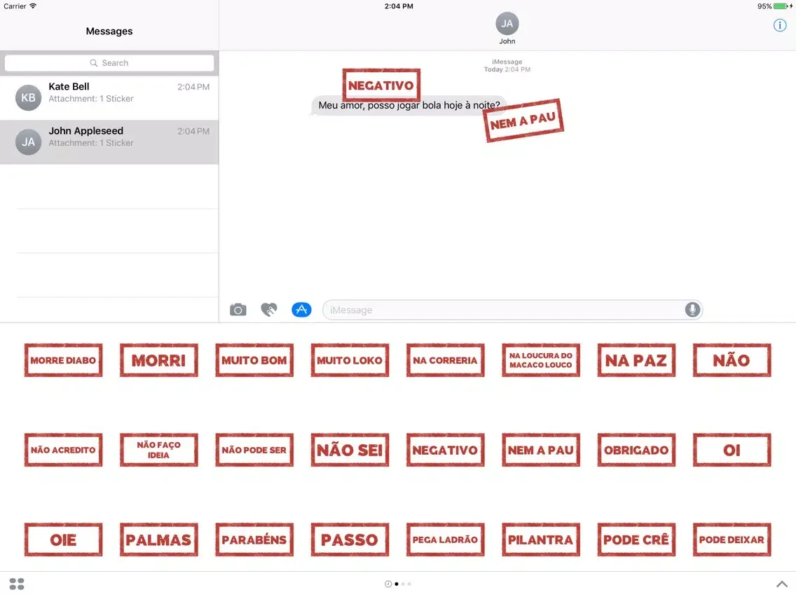 تصاویر Carimbos da Zueira iPad 