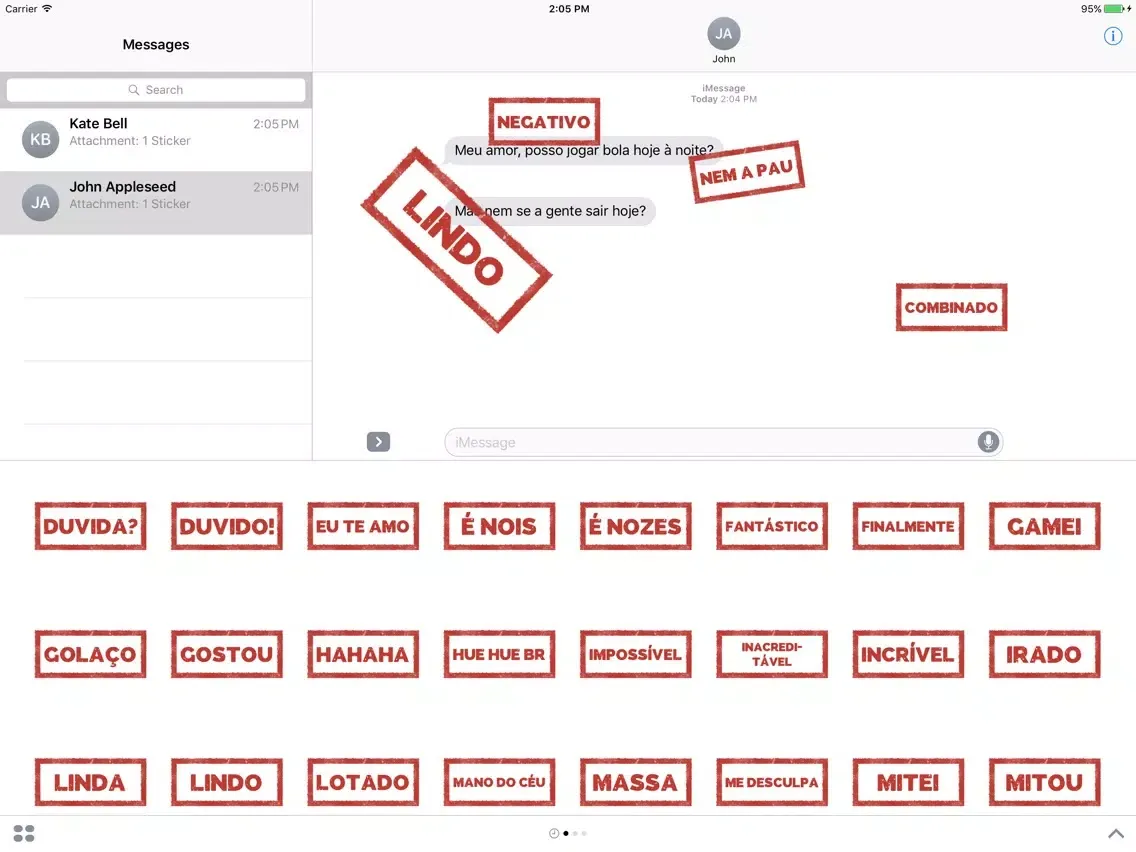 تصاویر Carimbos da Zueira iPad 