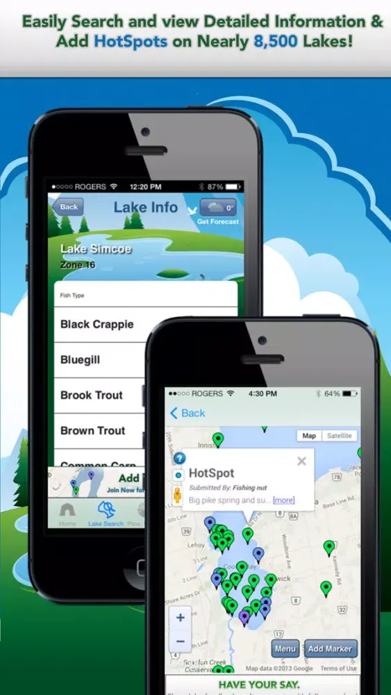 Capturas de pantalla de iFish Ontario