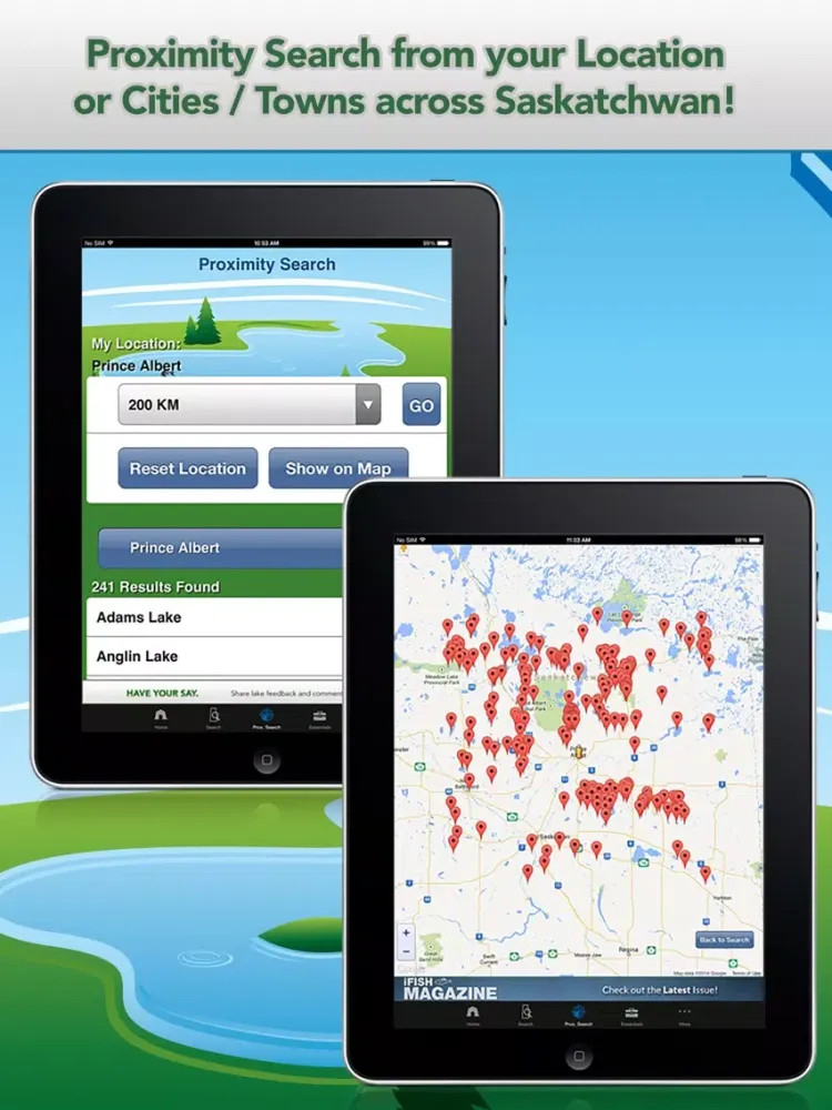 iFish Saskatchewan iPad  स्क्रीनशॉट