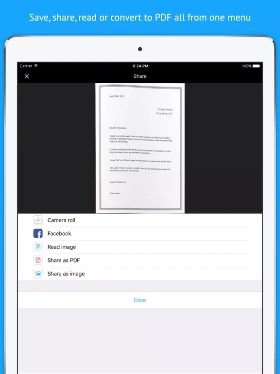 Скриншоты Tiny Doc Scanner - OCR iPad 