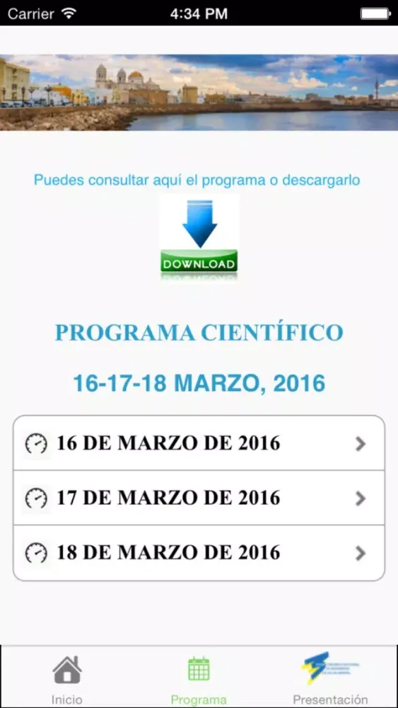 CongresoAnesm for iPhone应用截图
