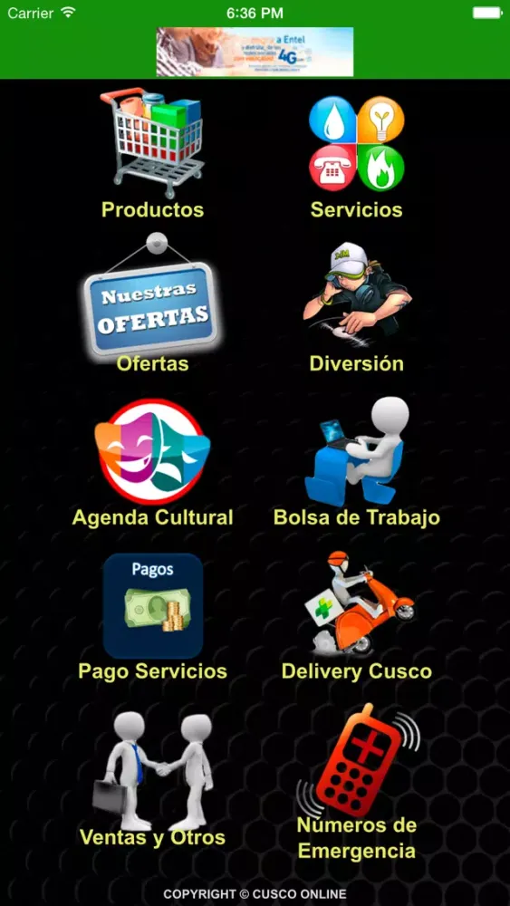 Tangkapan layar CUSCO ONLINE