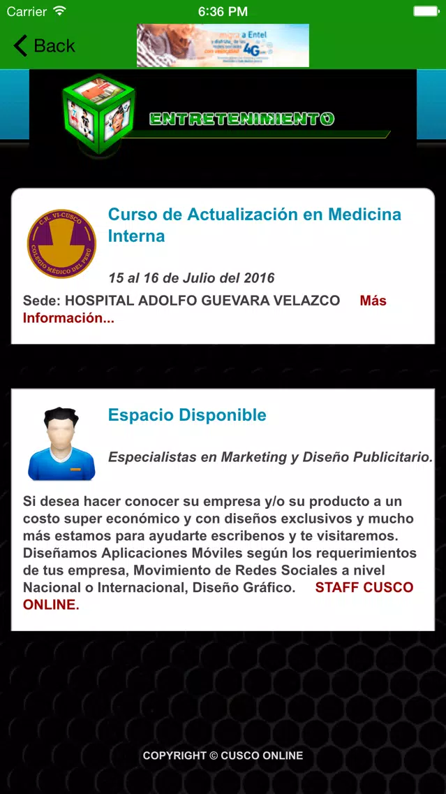CUSCO ONLINE Ekran Görüntüleri