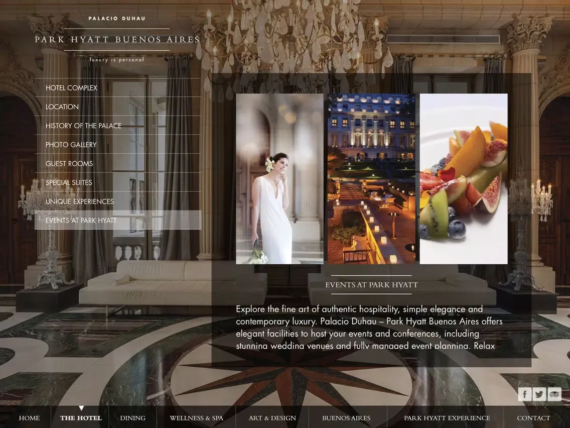 Park Hyatt Buenos Aires iPad  Screenshots