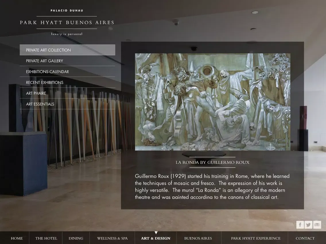 Park Hyatt Buenos Aires iPad  Screenshots