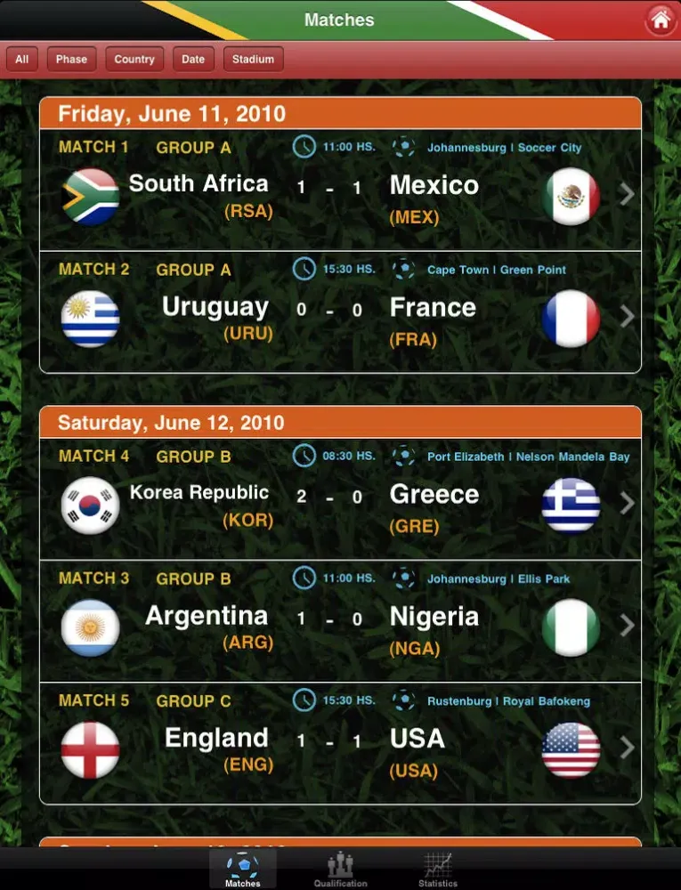Capturas de pantalla de 2010 South Africa to the Extreme HD iPad 