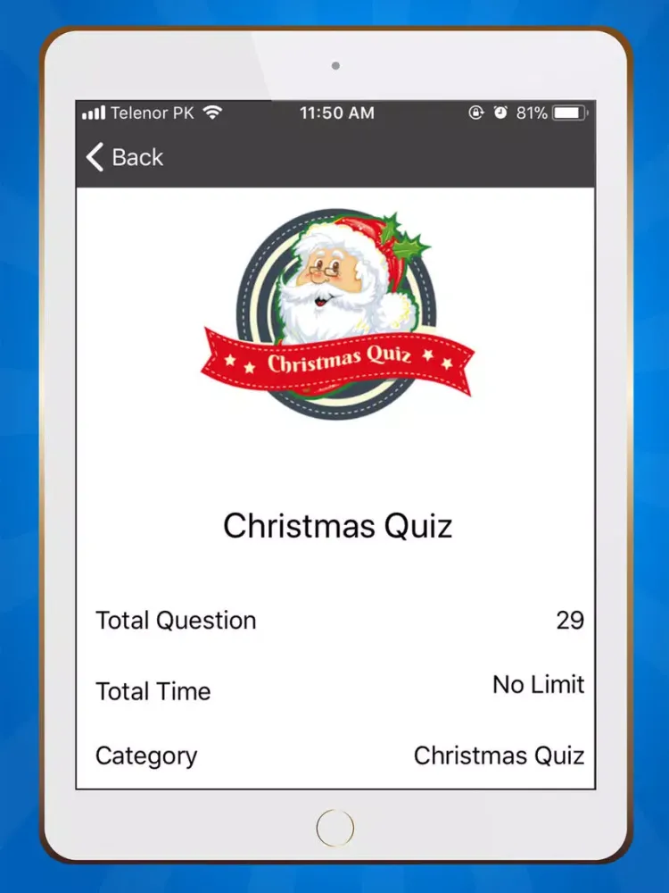 Christmas Trivia Quiz 2018 iPad 應用截圖