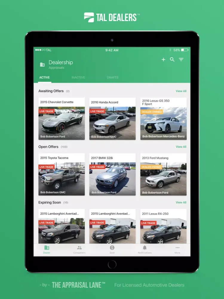 ภาพหน้าจอของ TAL - Dealers iPad 